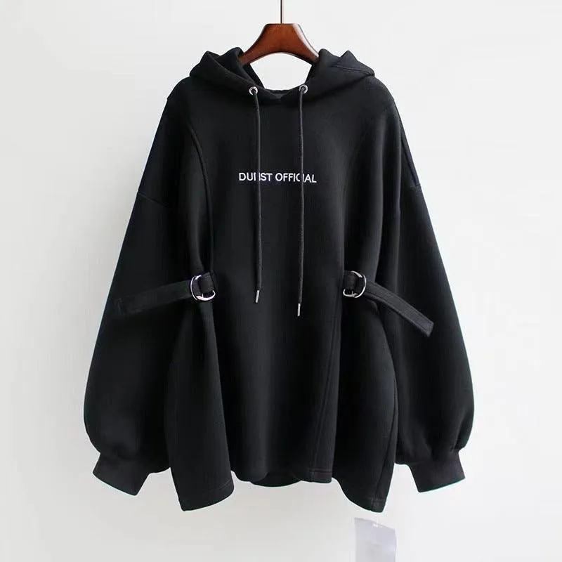 Medium Length Loose Waisted Hoodie Jacket