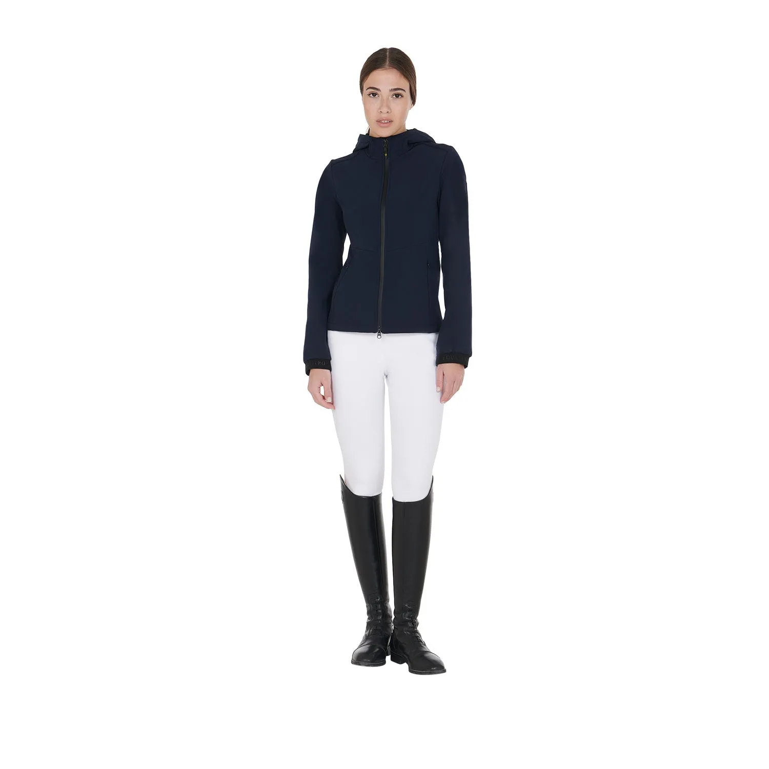 WOMEN'S SLIM FIT SOFTSHELL JACKET WITH CONCEALED POCKETS