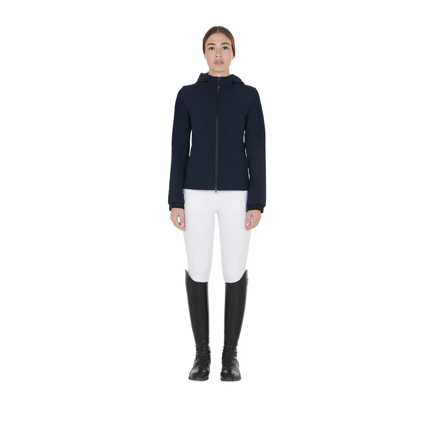 WOMEN'S SLIM FIT SOFTSHELL JACKET WITH CONCEALED POCKETS