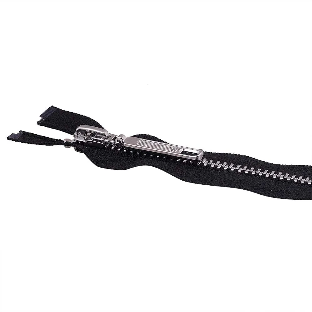YKK- #5 Silver Open-End Metal YKK Jacket Zipper
